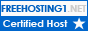 This host is certified by the free web hosting directory - Freehosting1.net